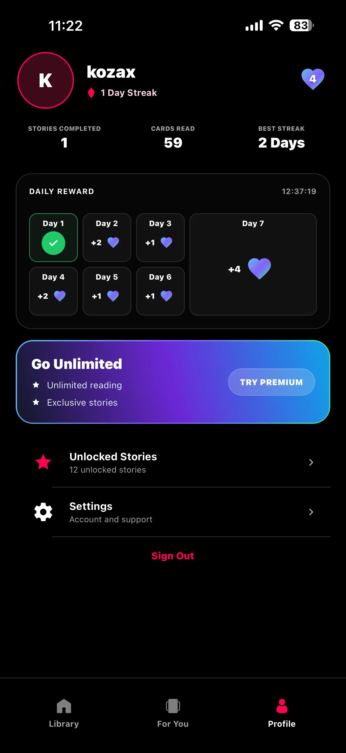 FicTok screenshot 3